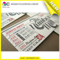 Impresora de diseño de tarjeta de visita de papel de tipografía de lujo de forma personalizada